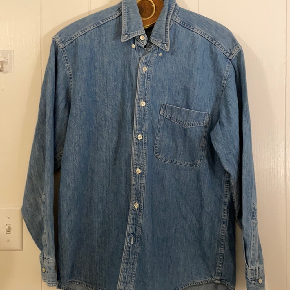 denim shirt 100% cotton size medium